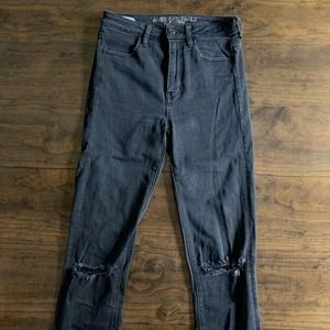 Extra Long Black Jeans